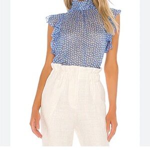 Sabina Musayev Malaga Blue Top